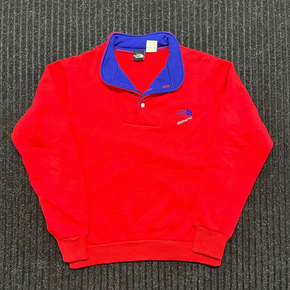 Vintage The North Face Extreme Quarter Button Pullover Sweatshirt Mens M